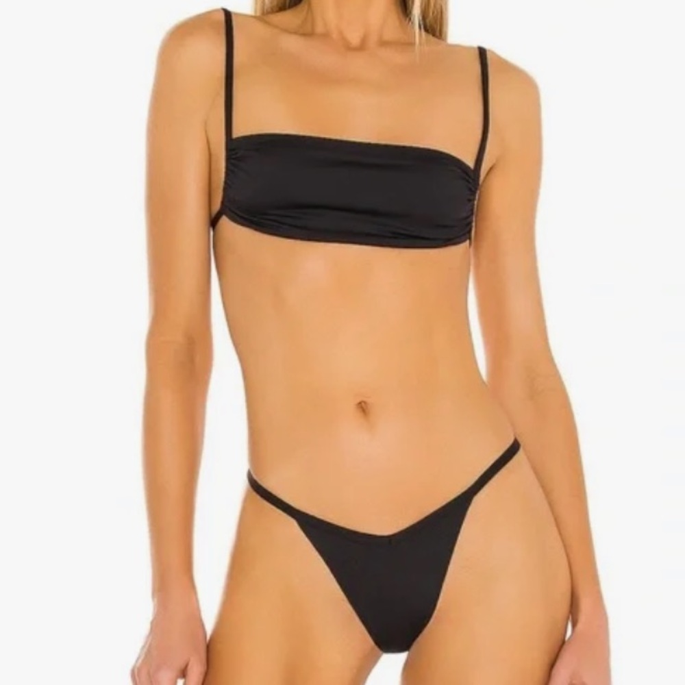ISO!!! Frankies Bikinis Black Kailyn Kaitlyn bandeau bikini top - SMALL S. XS, M